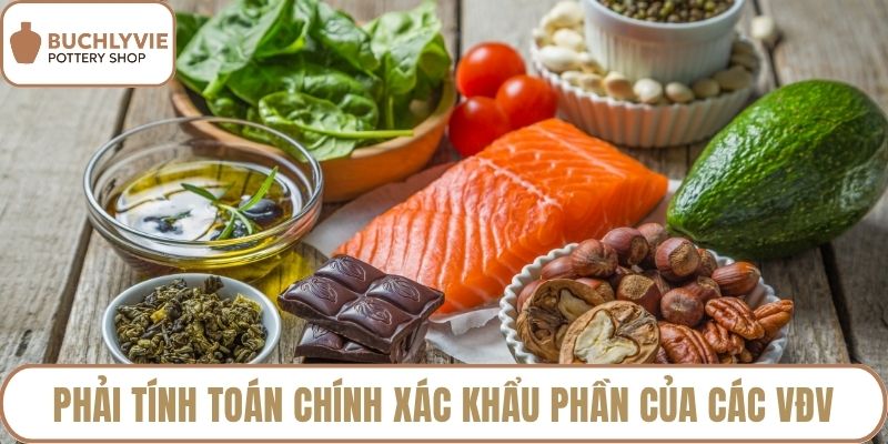 Phải tính toán chính xác khẩu phần của các VĐV
