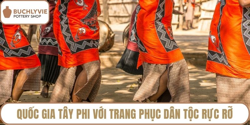Quốc gia Tây Phi với trang phục dân tộc rực rỡ