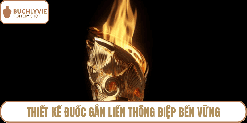 Thiết kế đuốc gắn liền thông điệp bền vững