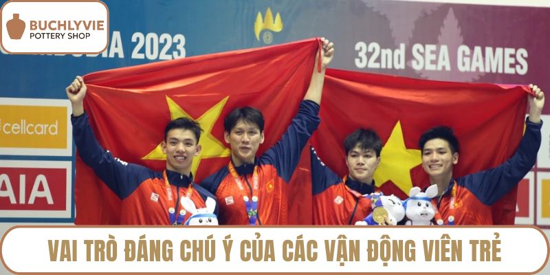 Vai trò đáng chú ý của các vận động viên trẻ tài ba